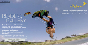 STAR pro rider Rocky Chatwell winner of the photo contest in IKITESURF online mag!